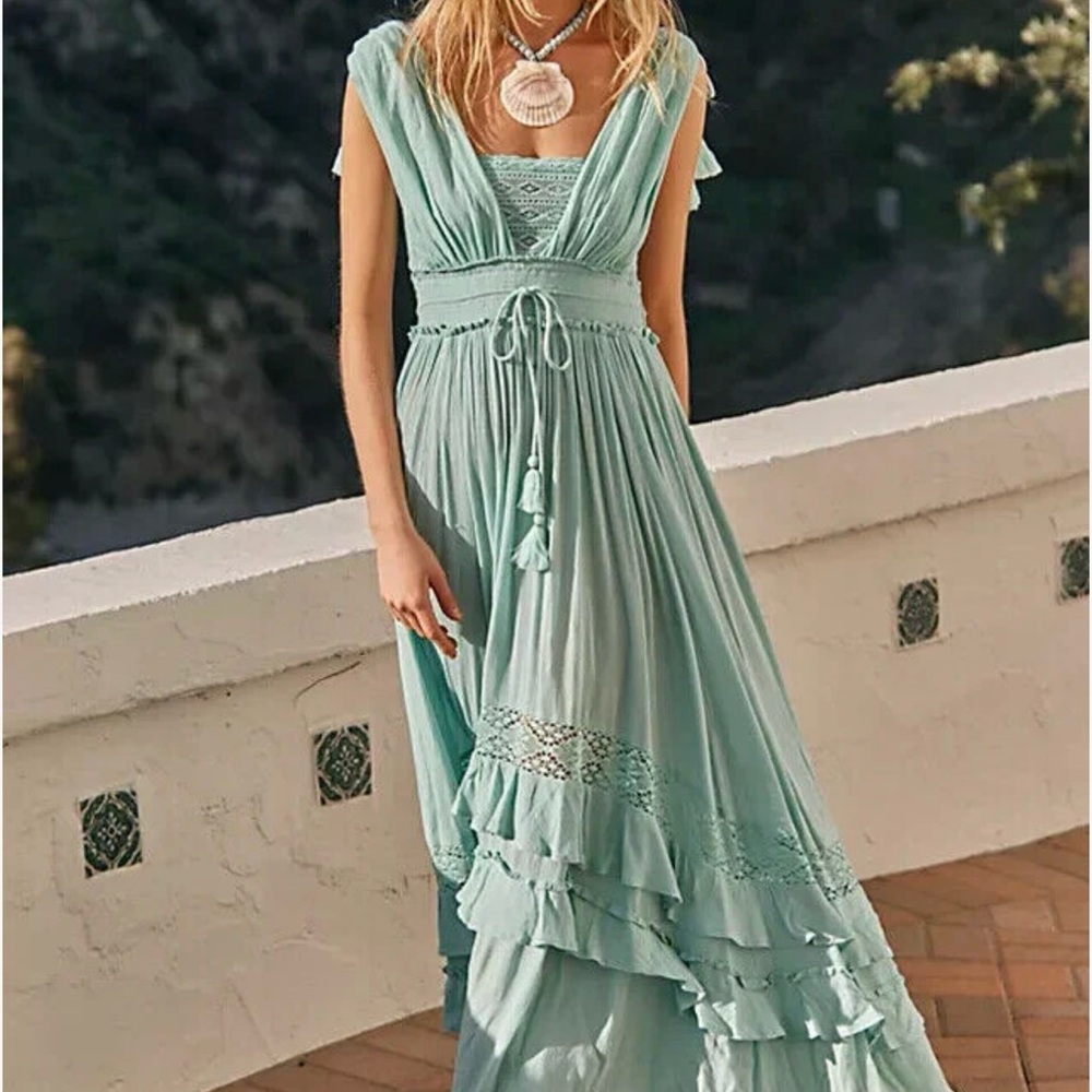 Free People Seafoam Maxi Dress
